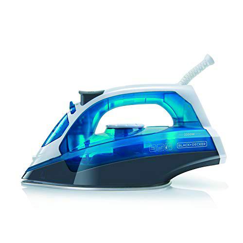 Black+Decker BXIR2200E Plancha de vapor, 2200 W, Plástico, Azul