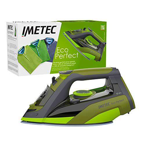 Imetec Plancha de vapor Eco Perfect, excelentes resultados con -35% de consumo de agua y -25% de consumo de energía