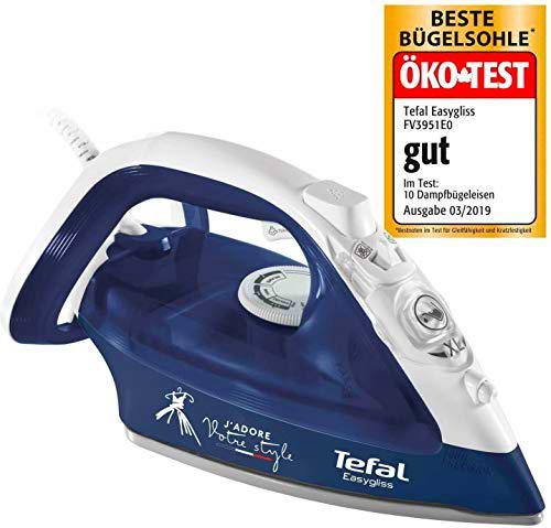 Tefal Easygliss 2019 - Plancha de vapor (150 g) Promopack + Silikon Bügelunterlage azul y blanco