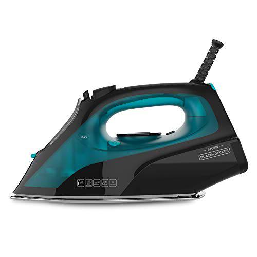 Black+Decker BXIR2403E Plancha de vapor, 2400 W, Cerámica, Negro