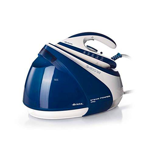 Ariete - Plancha Steam Power Pro blanco y azul