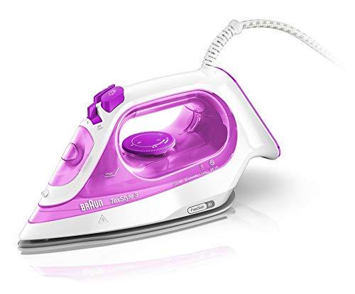 Braun Texstyle 3 SI3030PU - Plancha para la Ropa de Vapor de 2300W con Suela Bidireccional 3D Superceramic