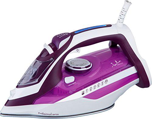 Jata PL1036 Plancha de Vapor Cerámica co Suela Cerámica Extragrande Vapor Vertical Antigoteo Autolimpieza Antical Permanente Vapor 50 g/min Depósito 450 ml 2800 W