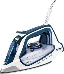 MPM Mze-16 Plancha de Vapor, 2300 W, Blanco/Azul