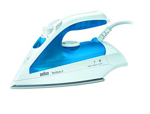 Braun Hogar TS340 Plancha, 2000 W, 0.28 litros, Blanco y azul