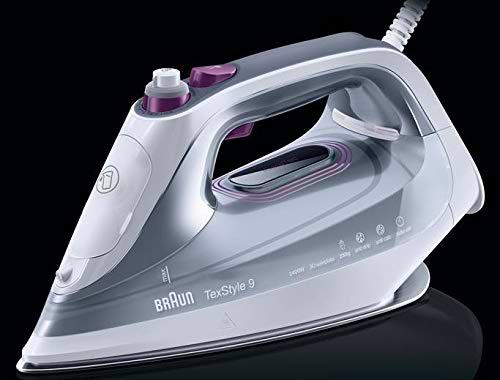 Braun SI 9187 E WH - Plancha a Vapor, Suela de Eloxal